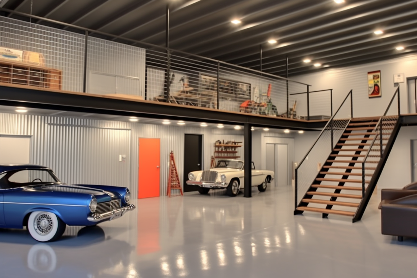 Rendering of private, custom garage condo